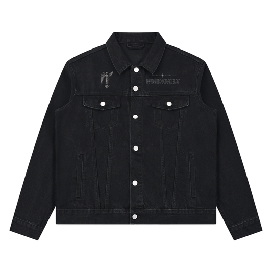Panther’s Story Unisex Vintage Wash Denim Jacket