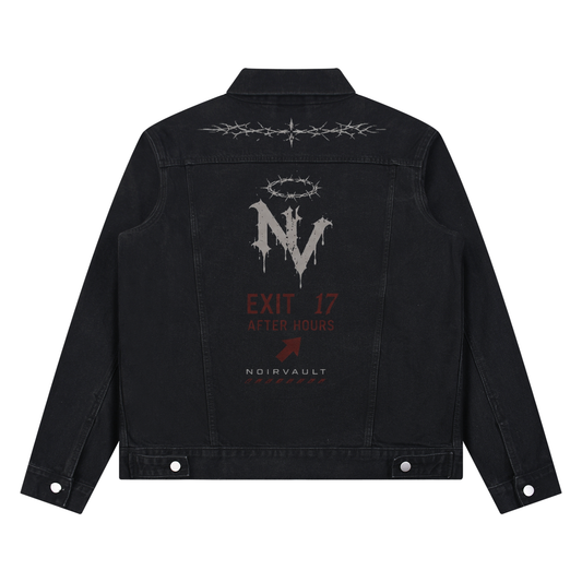 Panther’s Story Unisex Vintage Wash Denim Jacket